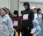 家族で参加した国定市長