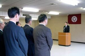国定三条市長が年頭のあいさつ、ことしは「深化」の年に
