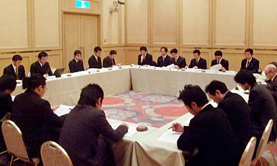 4日開かれた三条祭り若衆会平成20年度第1回全体会議
