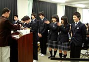皆勤賞の表彰