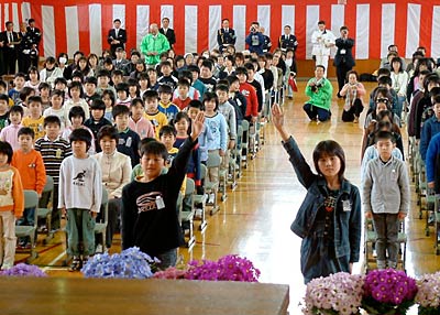 児童代表が宣誓