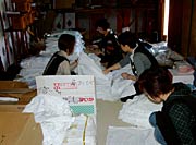 300点を超す衣装の点検も