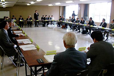 29日開かれた三条市防災会議