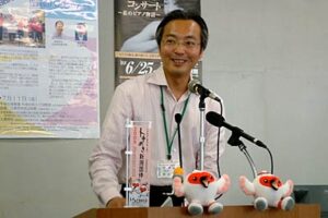 三条市長が定例会見、水害対応総合防災訓練や地域通貨「らて」の環境活動などについて