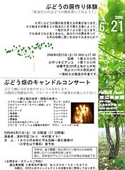 イベントのちらし