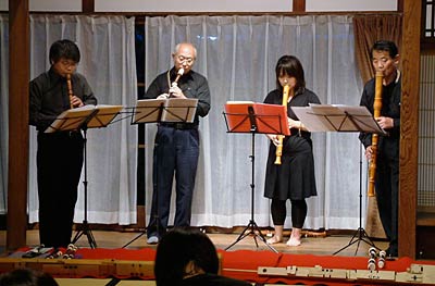 丸井今井邸で開かれた「緑陰・リコーダーコンサートの夕べ」