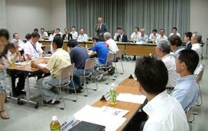 三条夏まつりの第2回全体会議、初参加の富永草野病院は250人の最大規模でエントリー