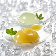 「千年悠水を使用したゼリー」