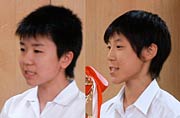 左が個人戦優勝の村山選手、右が準優勝の高橋選手