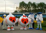 県警や新潟国体のマスコットも登場