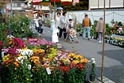 三条別院三条市歴史民俗産業資料館わきの露店