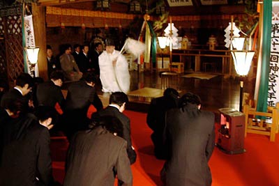 青海神社で年初恒例の神事