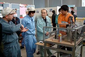 8日まで三条・燕地域リサーチコア開かれている三条テクノスクール修了作品展