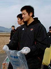 地元燕市（旧吉田町）出身の池田雄一選手