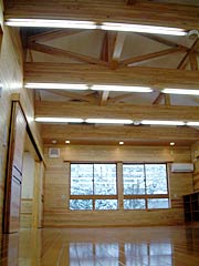 遊戯室天井の小屋組