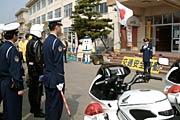 春の交通安全運動出発式