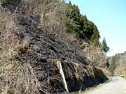 三条市曲谷地内のもう1カ所の火災現場