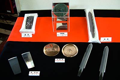 保内三王山古墳からの出土品の復元品