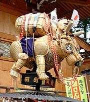 傘鉾人形コンクールで金賞になった田町かさぼこ会の「牛歩の如く」