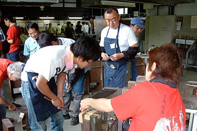 6、7の2日間、開かれた「さんじょう鍛冶道場入門コース」