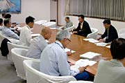 新型インフルエンザ対策本部の本部会議
