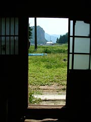 工房から望む八木ヶ鼻
