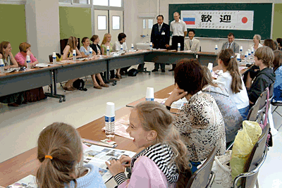 青少年芸術団体を歓迎