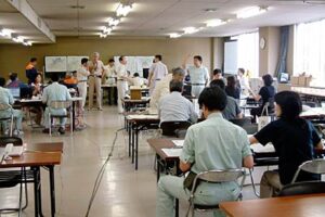 5日行われた三条市の水害対応総合防災訓練