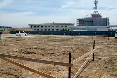 （仮称）第二中学校区公民館の建設現場
