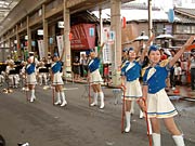 県警音楽隊とカラーガード