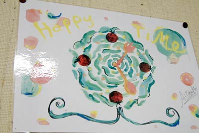 大塚愛さんが描いた燕市のエコクロックのデザイン