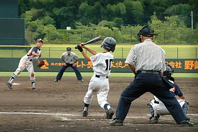 1、2日と三條機械スタジアムで開かれた第15回県央地域選抜少年野球大会