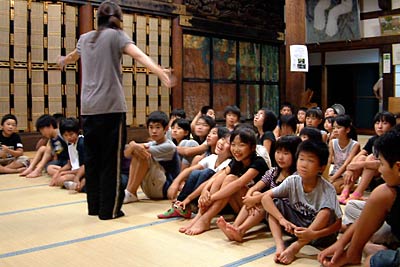福勝寺の1泊2日の子ども研修会に子ども47人が参加