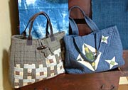 あい染めを生かしたさまざまな田代さんの作品