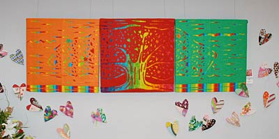 モラの技法を生かした小林さんの作品
