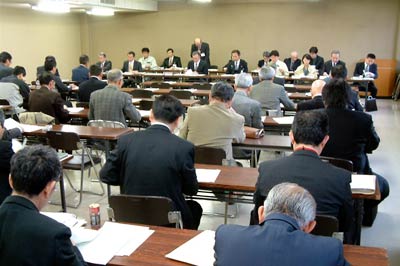 19日開かれた三条市の平成21年度除雪対策協議会