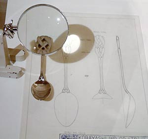 製品とその設計図も展示
