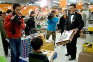 朝のバラエティー番組の日帰り新潟グルメ三昧ツアーで燕市・ストックバスターズの紹介