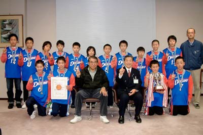 ジュニアドラゴンズの集合写真