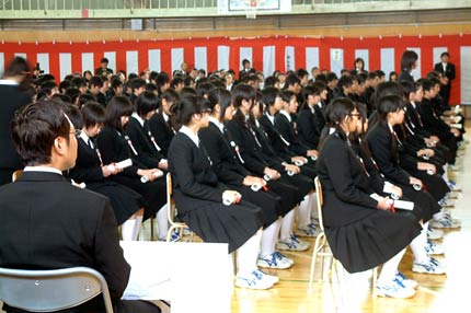2日後に公立高校入試を控えた卒業生