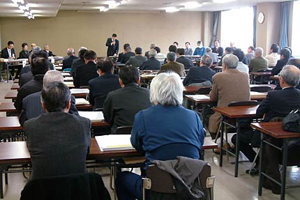 26日行われた三条市議会議員一般選挙の立候補予定者説明会