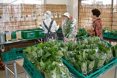 11日オープンした農産物直売所「農果の郷」