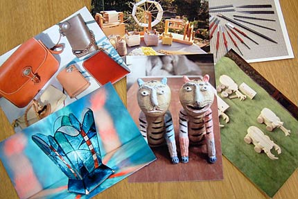 出店者の作品の写真