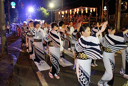 第6回三条夏まつりの市民民謡踊り流し