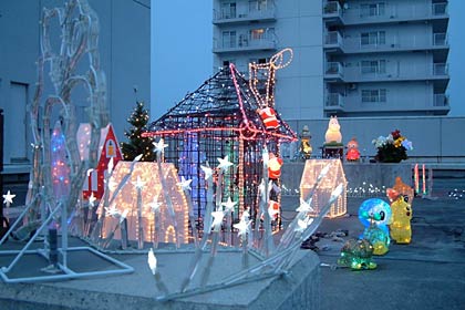 パルム☆ナイトウォークで初めて市民に開放されたパルム1屋上