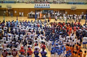 4日行われた第6回（平成22年度）市民総合体育祭総合開会式