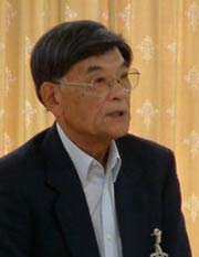 説明する松永教育長