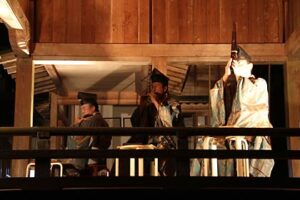加茂JCの「AKARIBA 2010」2日目はさらにあかりが増え、市民芸能で幽玄を味わう