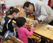 割りばしゴム鉄砲作り