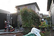 火事のあった燕市灰方の住宅